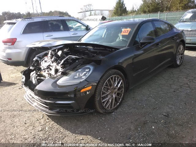 WP0AB2A79JL133569 - 2018 PORSCHE PANAMERA 4S BLACK photo 2