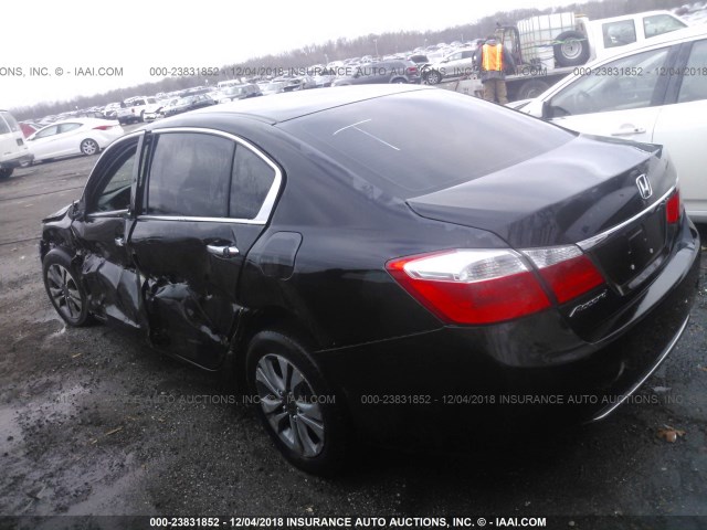 1HGCR2F34EA189934 - 2014 HONDA ACCORD BLACK photo 3