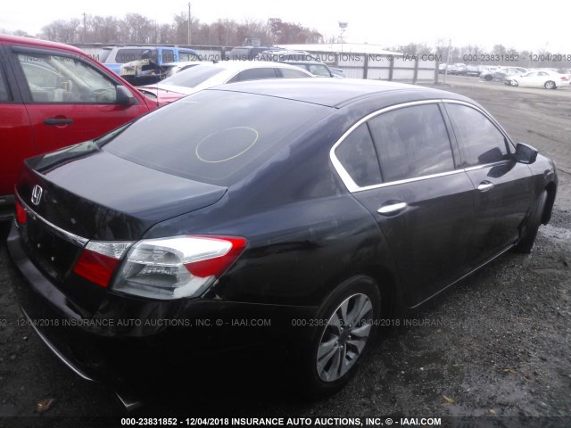 1HGCR2F34EA189934 - 2014 HONDA ACCORD BLACK photo 4