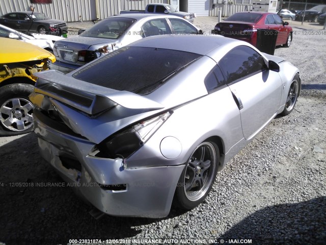 JN1BZ34DX8M704601 - 2008 NISSAN 350Z COUPE SILVER photo 4