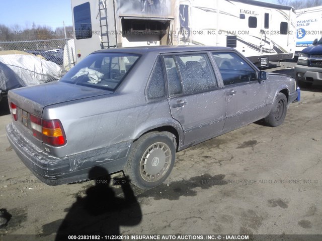 YV1JS8830P3107192 - 1993 VOLVO 940 GRAY photo 4