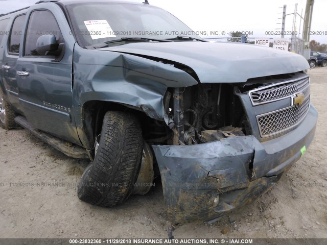 3GNFC16028G171040 - 2008 CHEVROLET SUBURBAN C1500  LS BLUE photo 6