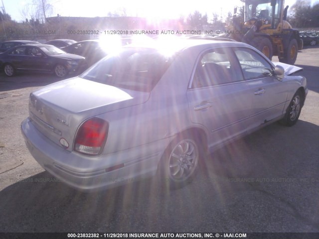 KMHFU45E23A240901 - 2003 HYUNDAI XG 350 SILVER photo 4