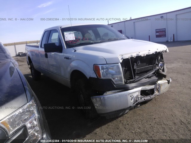 1FTVX1EF1BKD40852 - 2011 FORD F150 SUPER CAB WHITE photo 1