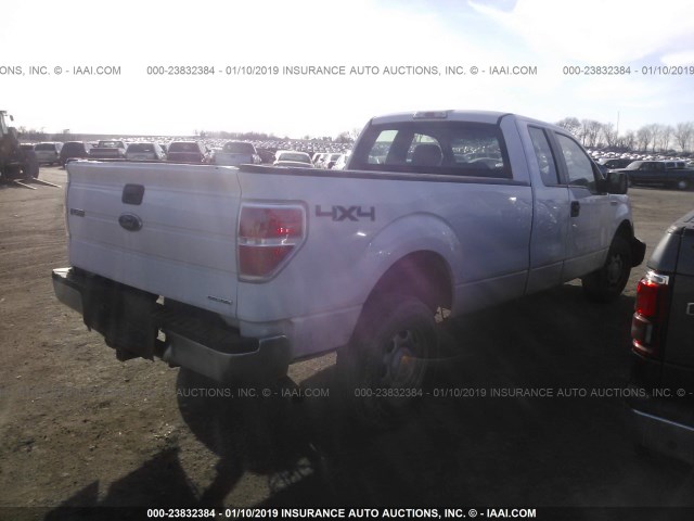 1FTVX1EF1BKD40852 - 2011 FORD F150 SUPER CAB WHITE photo 4