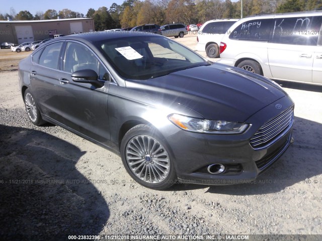 3FA6P0K98FR186273 - 2015 FORD FUSION TITANIUM GRAY photo 1