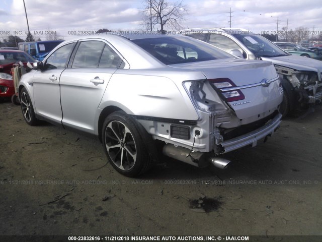 1FAHP2E81GG153695 - 2016 FORD TAURUS SEL SILVER photo 3