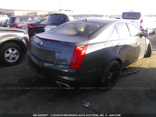 1G6AX5SX7E0140130 - 2014 CADILLAC CTS LUXURY COLLECTION GRAY photo 4