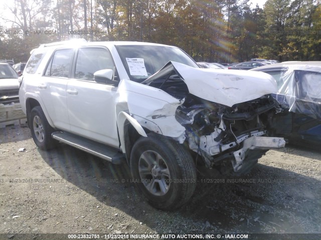 JTEBU5JR3G5376336 - 2016 TOYOTA 4RUNNER SR5 PREM/LTDL/TRAIL/TRD WHITE photo 1