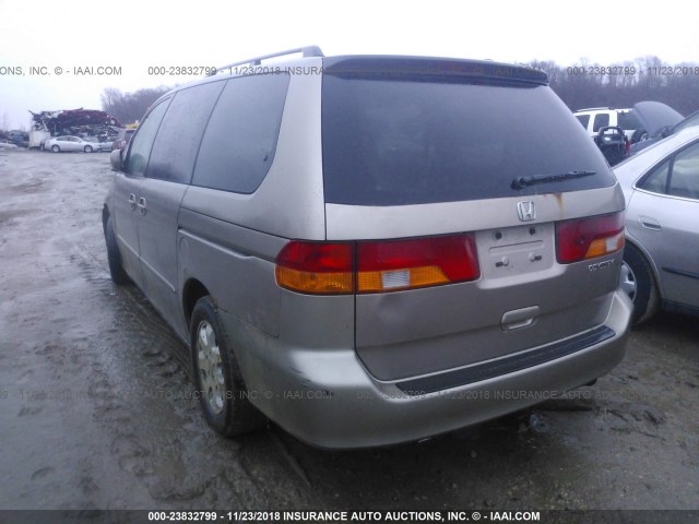 5FNRL18993B141209 - 2003 HONDA ODYSSEY EXL GOLD photo 3