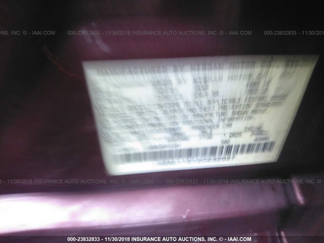 1N4AL11E12C232027 - 2002 NISSAN ALTIMA S/SL MAROON photo 9