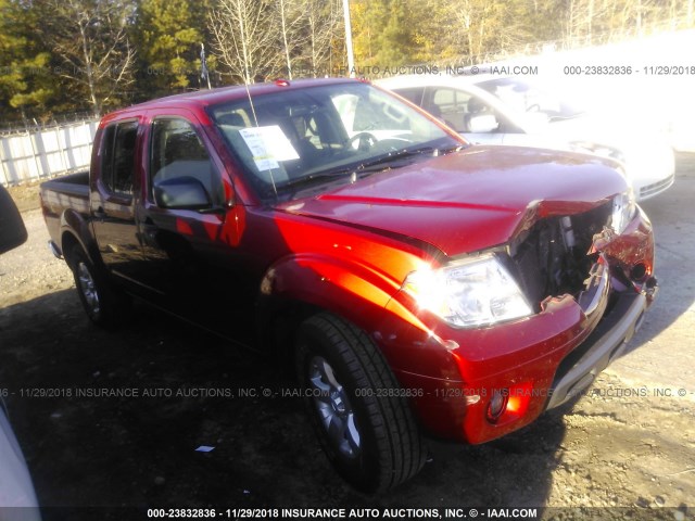1N6AD0ER0DN747779 - 2013 NISSAN FRONTIER S/SV/SL/PRO-4X RED photo 1