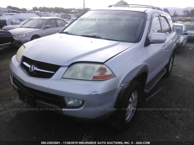 2HNYD18953H523055 - 2003 ACURA MDX TOURING SILVER photo 2