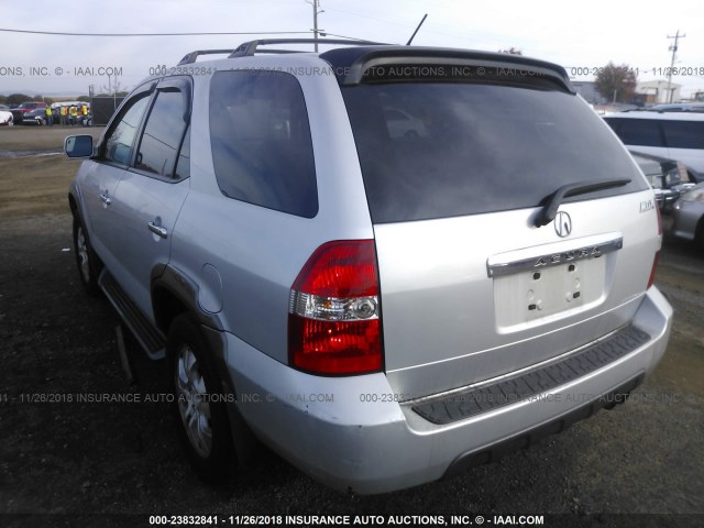 2HNYD18953H523055 - 2003 ACURA MDX TOURING SILVER photo 3