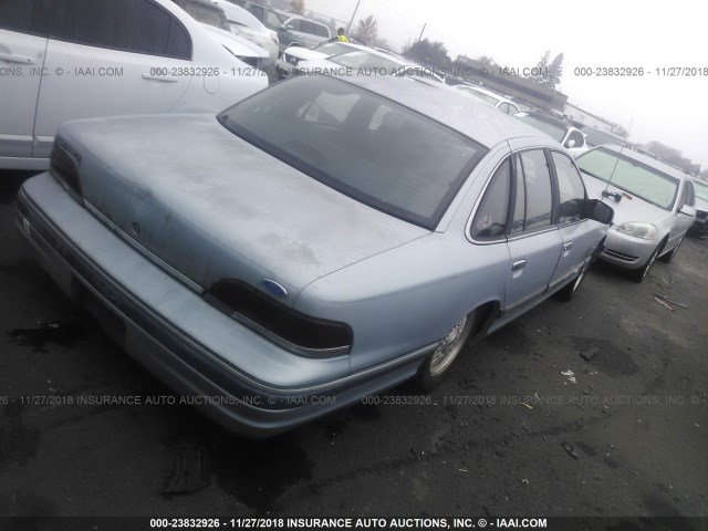 2FACP74W4NX144441 - 1992 FORD CROWN VICTORIA LX BLUE photo 4