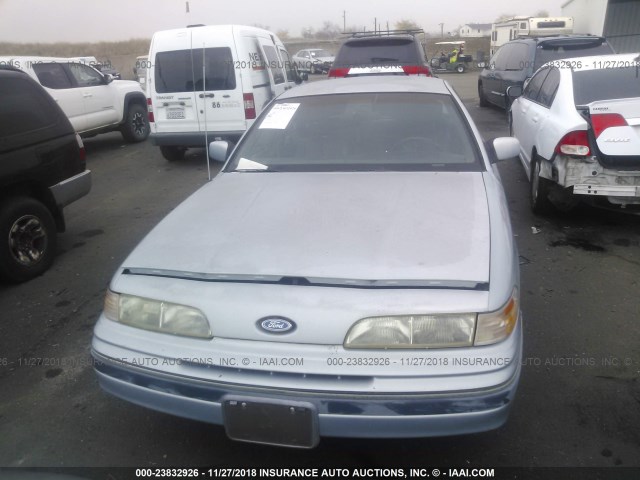 2FACP74W4NX144441 - 1992 FORD CROWN VICTORIA LX BLUE photo 6