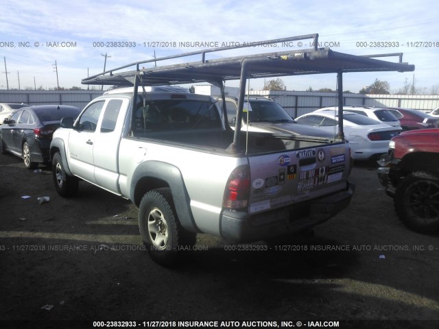 5TEUU42N57Z414598 - 2007 TOYOTA TACOMA ACCESS CAB ვერცხლისფერი ფოტო 3
