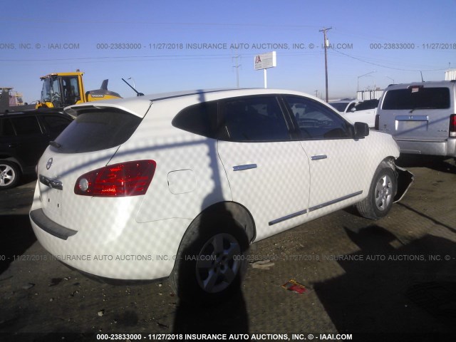 JN8AS5MT1BW173854 - 2011 NISSAN ROGUE S/SV/KROM CREAM photo 4