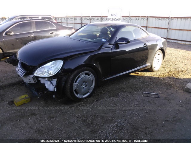 JTHFN48Y230038913 - 2003 LEXUS SC 430 BLACK photo 2