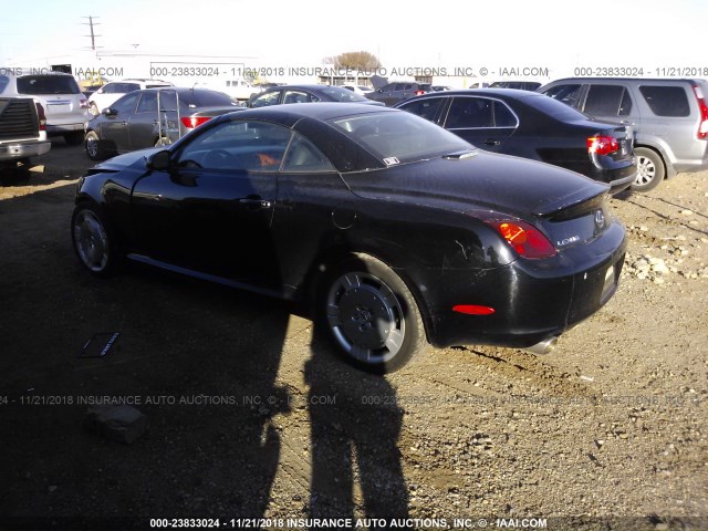 JTHFN48Y230038913 - 2003 LEXUS SC 430 BLACK photo 3