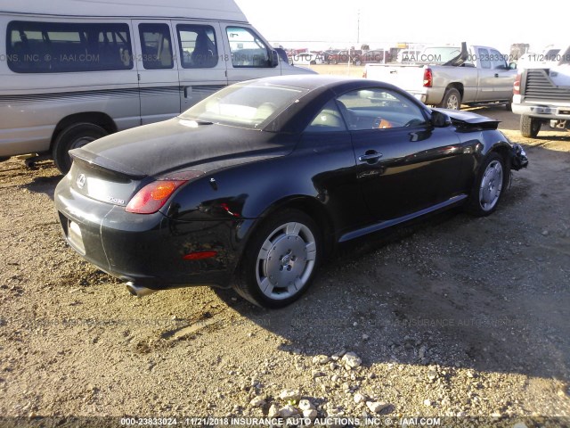 JTHFN48Y230038913 - 2003 LEXUS SC 430 BLACK photo 4