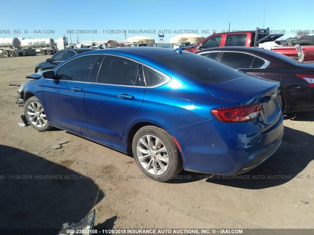 1C3CCCCB8FN643635 - 2015 CHRYSLER 200 C BLUE photo 3