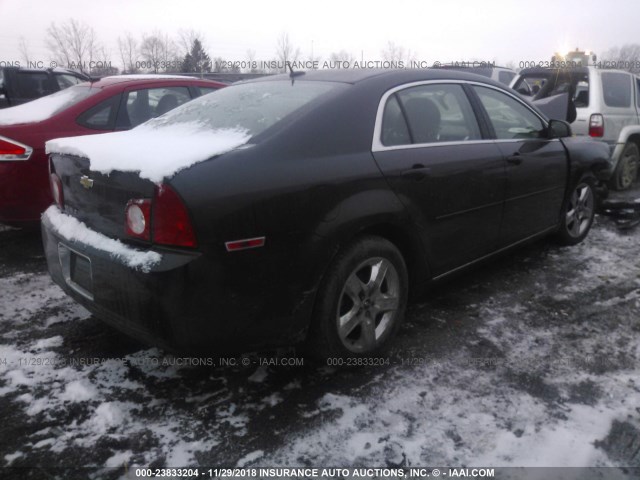 1G1ZC5EB8A4121173 - 2010 CHEVROLET MALIBU 1LT BLACK photo 4