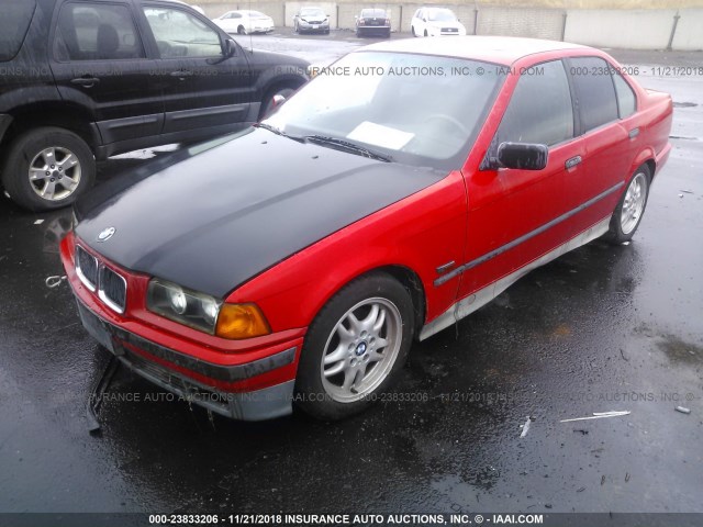 WBACB4321RFM01625 - 1994 BMW 325 I AUTOMATIC RED photo 2
