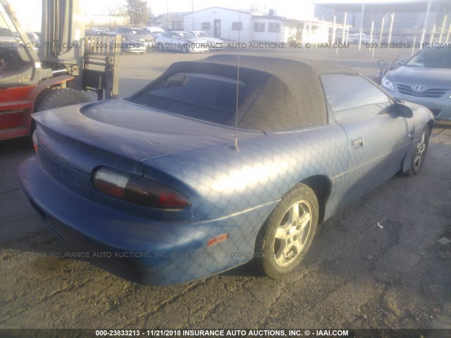 2G1FP32K4V2127497 - 1997 CHEVROLET CAMARO RS BLUE photo 4