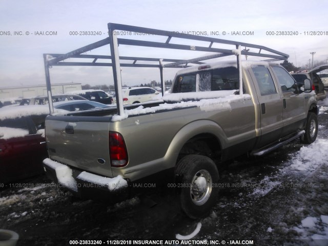 1FTSW31S1YEC85444 - 2000 FORD F350 SRW SUPER DUTY TAN photo 4