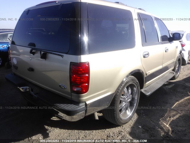 1FMRU15L8YLC43100 - 2000 FORD EXPEDITION XLT GOLD photo 4