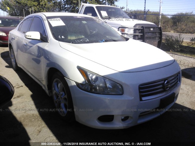 1N4AA5APXCC830732 - 2012 NISSAN MAXIMA S/SV WHITE photo 1