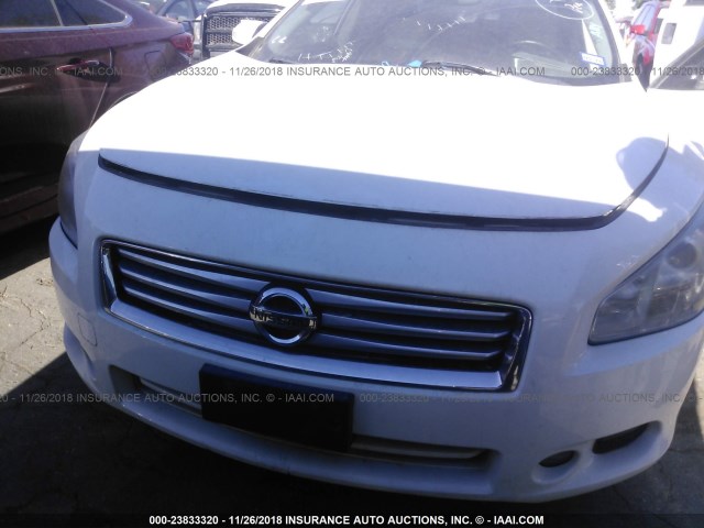 1N4AA5APXCC830732 - 2012 NISSAN MAXIMA S/SV WHITE photo 6