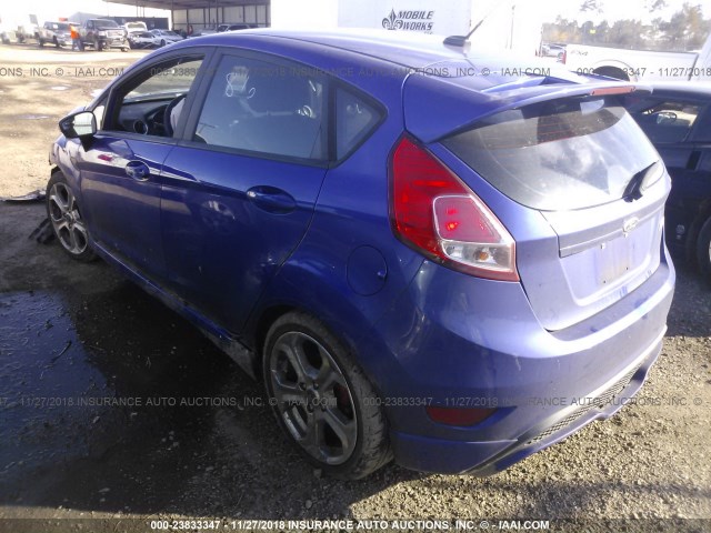 3FADP4GX8FM157472 - 2015 FORD FIESTA ST BLUE photo 3