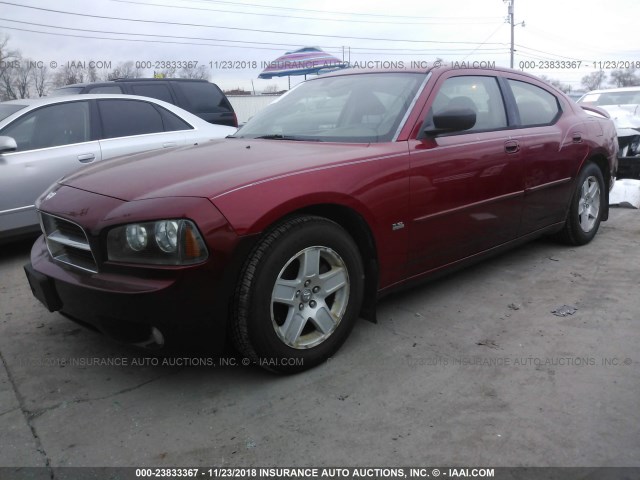 2B3KA43G66H429980 - 2006 DODGE CHARGER SE/SXT RED photo 2