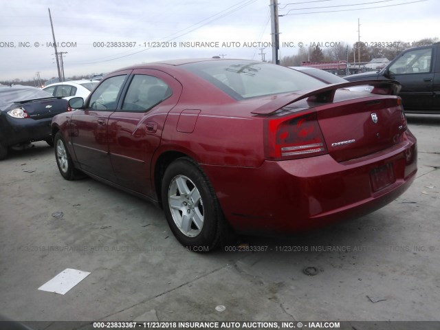 2B3KA43G66H429980 - 2006 DODGE CHARGER SE/SXT RED photo 3