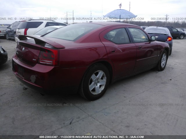 2B3KA43G66H429980 - 2006 DODGE CHARGER SE/SXT RED photo 4