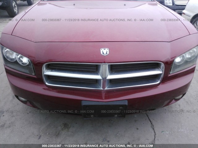 2B3KA43G66H429980 - 2006 DODGE CHARGER SE/SXT RED photo 6