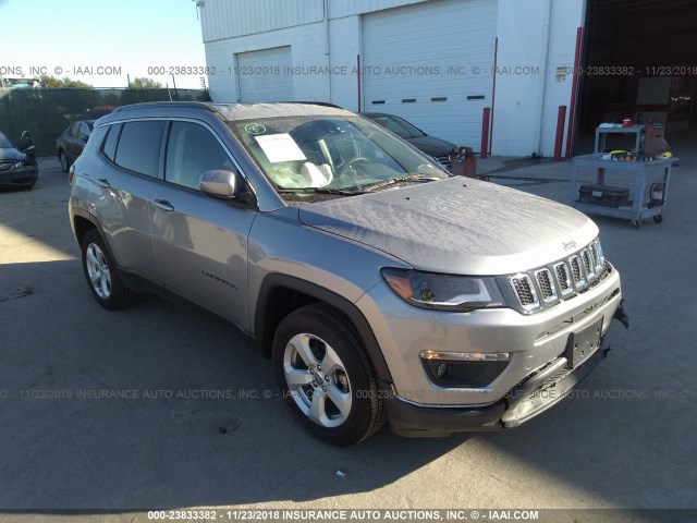 3C4NJDBB4JT393367 - 2018 JEEP COMPASS LATITUDE GRAY photo 1