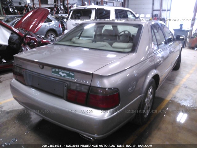 1G6KY5492YU226572 - 2000 CADILLAC SEVILLE STS TAN photo 4