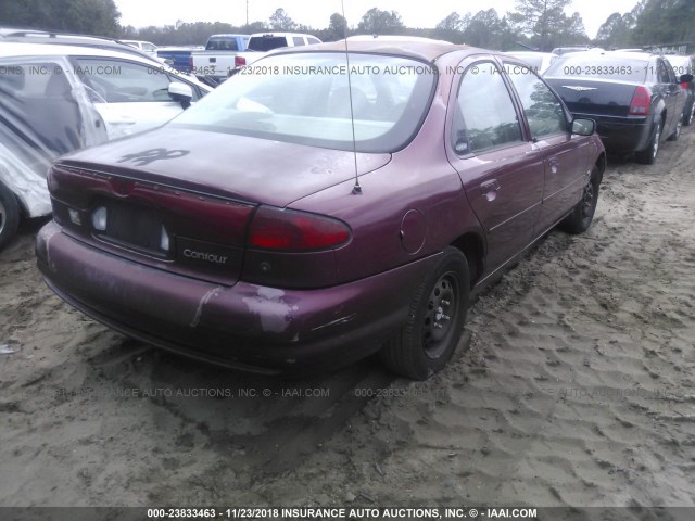 1FAFP6634YK128449 - 2000 FORD CONTOUR SE BURGUNDY photo 4