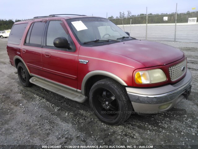 1FMRU17L82LA39093 - 2002 FORD EXPEDITION EDDIE BAUER MAROON photo 1