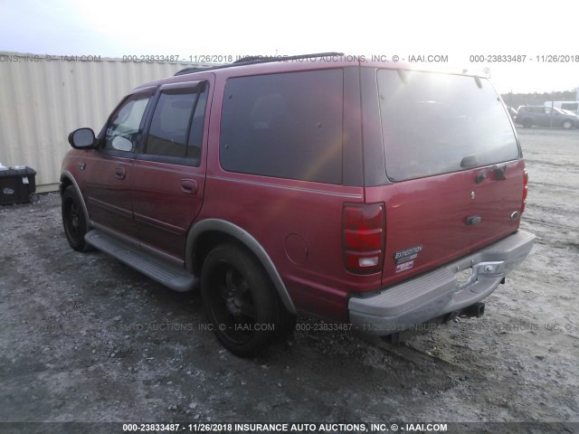 1FMRU17L82LA39093 - 2002 FORD EXPEDITION EDDIE BAUER MAROON photo 3