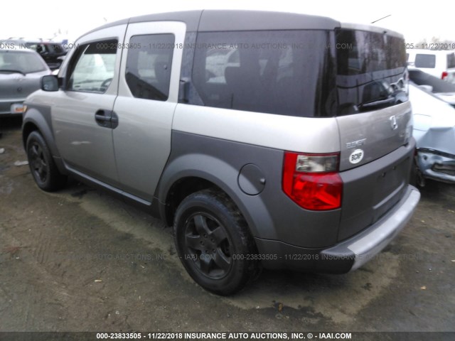 5J6YH18534L003622 - 2004 HONDA ELEMENT EX GRAY photo 3