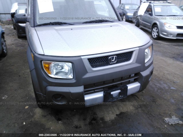 5J6YH18534L003622 - 2004 HONDA ELEMENT EX GRAY photo 6