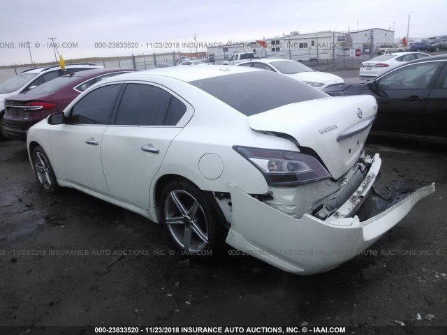 1N4AA5AP9EC912065 - 2014 NISSAN MAXIMA S/SV WHITE photo 3