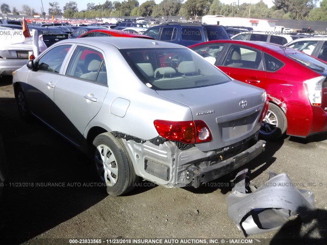 JTDBL40E69J054512 - 2009 TOYOTA COROLLA LE/XLE SILVER photo 3