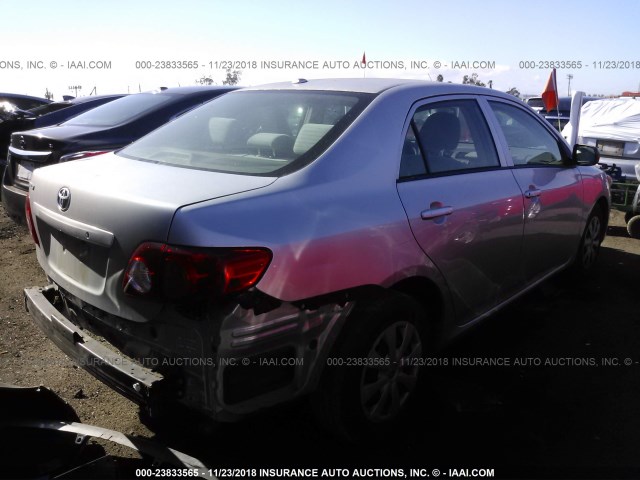 JTDBL40E69J054512 - 2009 TOYOTA COROLLA LE/XLE SILVER photo 4