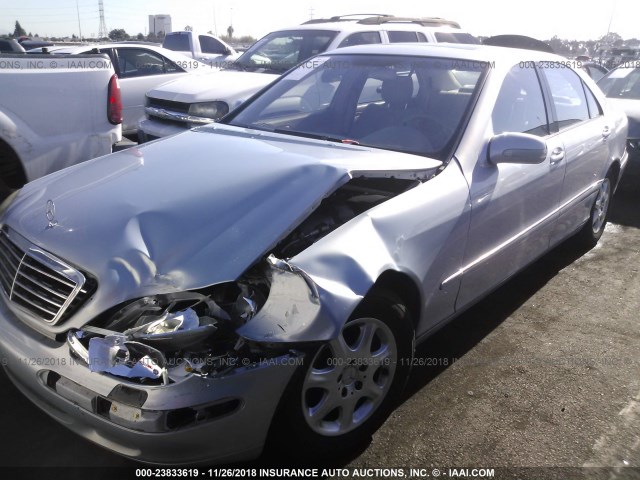 WDBNG70J01A212281 - 2001 MERCEDES-BENZ S 430 SILVER photo 2