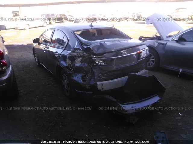 19XFB4F20EE000521 - 2014 HONDA CIVIC HYBRID GRAY photo 3